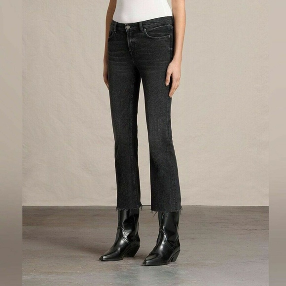 All Saints Black Ankle & Cropped Jeans - Picture 1 of 10